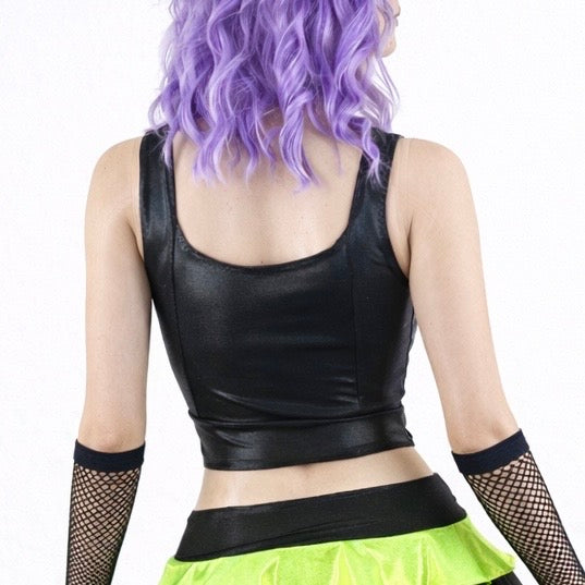 Black Lime Alien Top