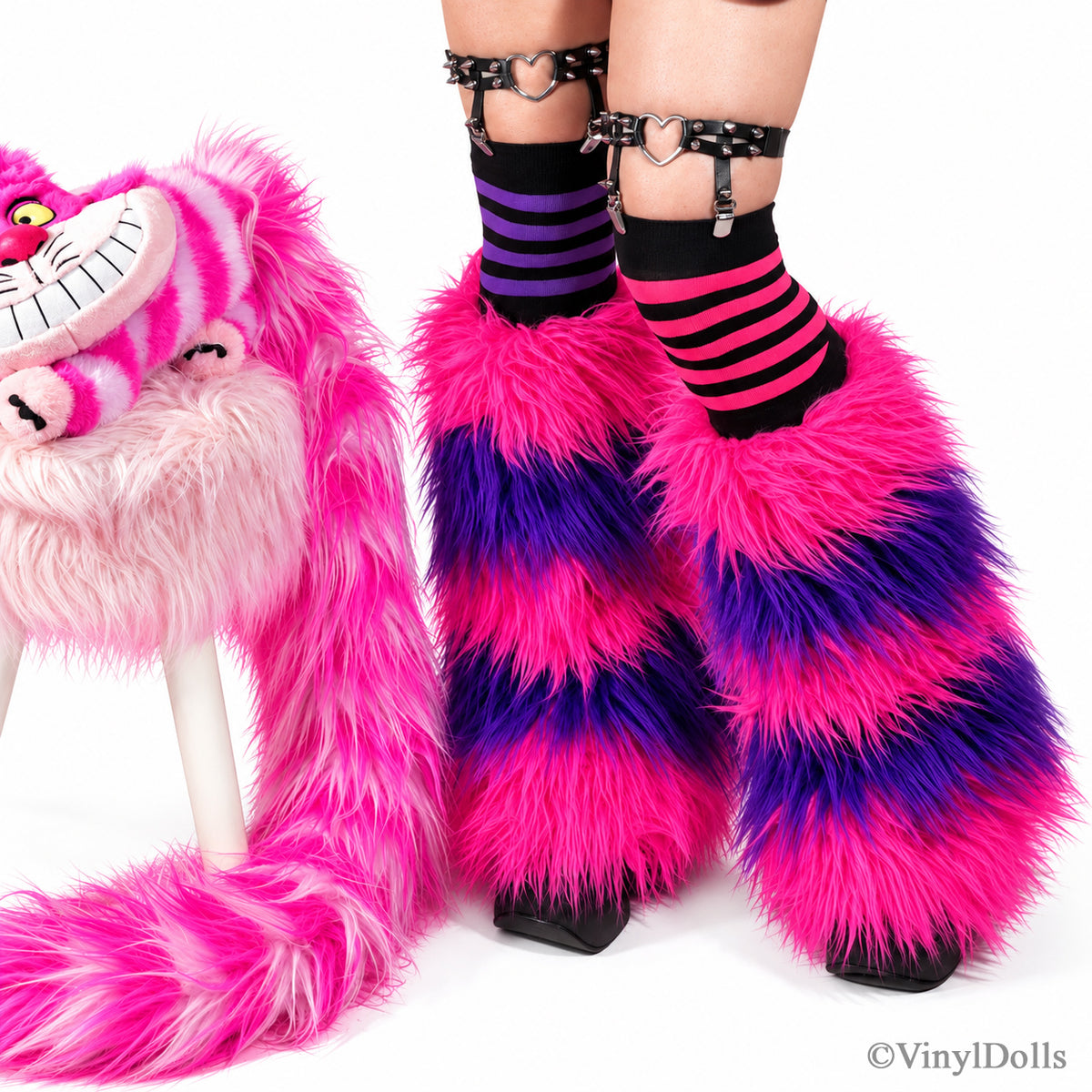 Striped Pink Purple Fluffies