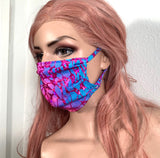 Blue Pink Purple Face Mask