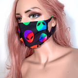 Multi Color Aliens Face Mask