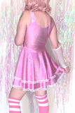 Pink Sparkling Skater Dress