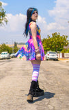 Rainbow Mermaid Skater Dress