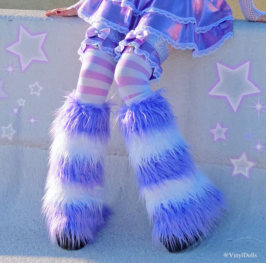 Pastel Purple White Fluffies