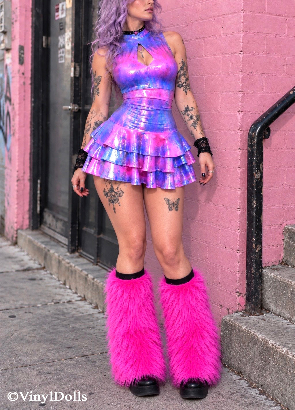 Twinkle Layered Keyhole Dress