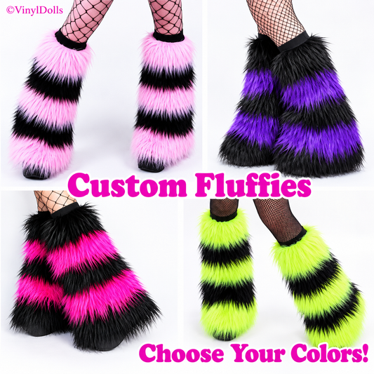 Custom Striped Fluffies - Choose Your Own Colors