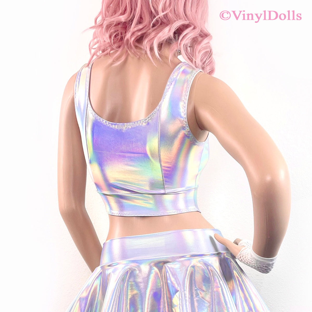 Silver Holographic Top