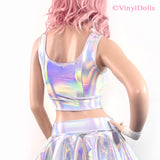 Silver Holographic Top