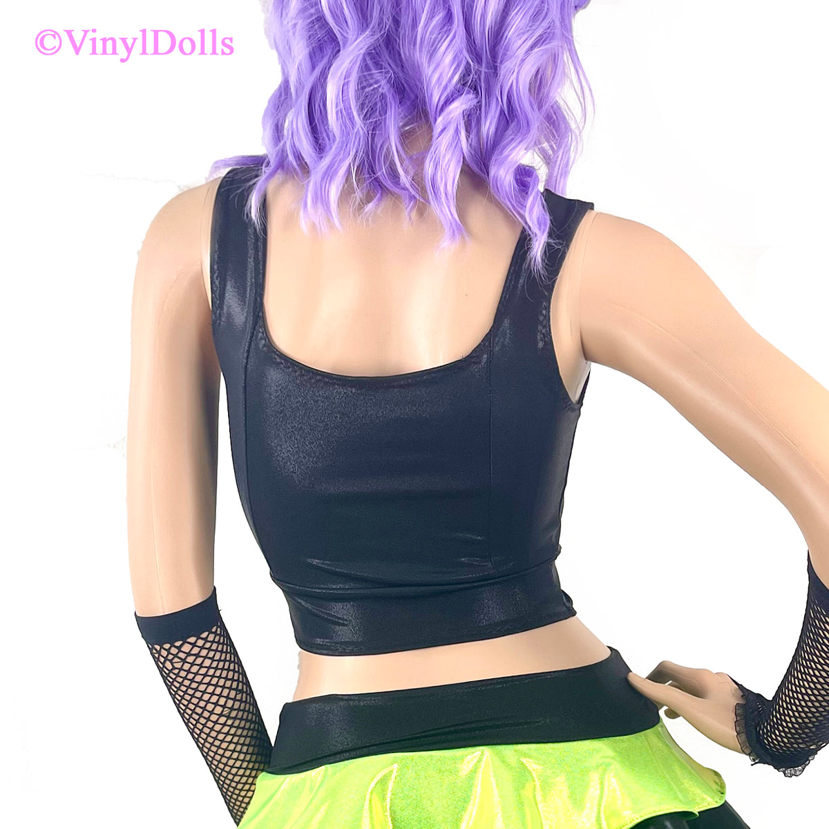Black Lime Alien Top