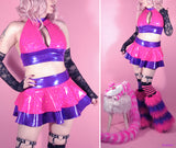 Cheshire Cat Set - Top, Skirt, Fluffies