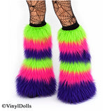 Striped Lime Hot Pink Purple Fluffies