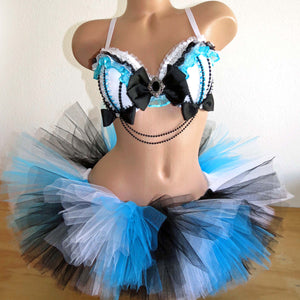 Alice in Wonderland inspired Rave Outfit