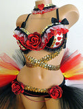 Queen of Hearts Rave Outfit