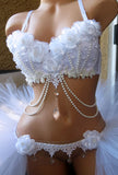 White Roses Rave Outfit