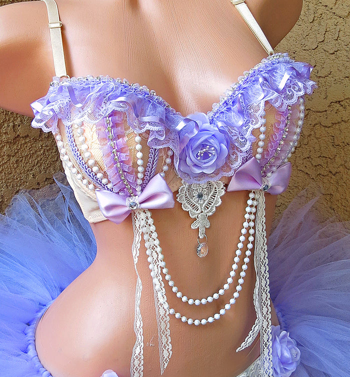 Pastel Lilac Rave Bra