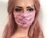 Pink Mermaid Holo Face Mask