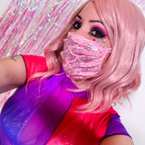 Pink Mermaid Holo Face Mask
