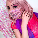 Pink Mermaid Holo Face Mask