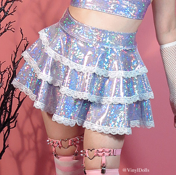 Sparkling Lilac Iridescent Skirt