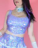 Lilac Hologram Top