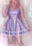 Lilac Sparkling Skater Dress