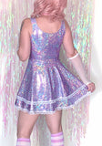 Lilac Sparkling Skater Dress