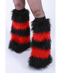 Striped Black Red Fluffies